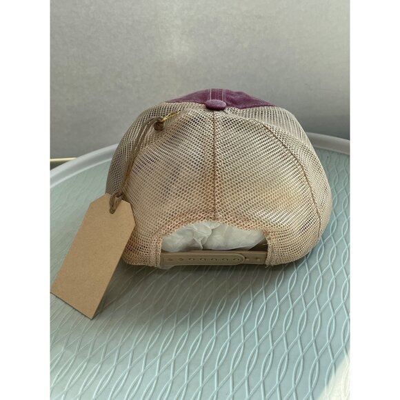 Good Land Supply Co Mesh Trucker Hat OS Red Beige Adjustable Outdoor Active NEW - Picture 3 of 5
